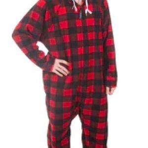 Red and Black Plaid Onesie